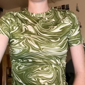 Green Marble T Shirt